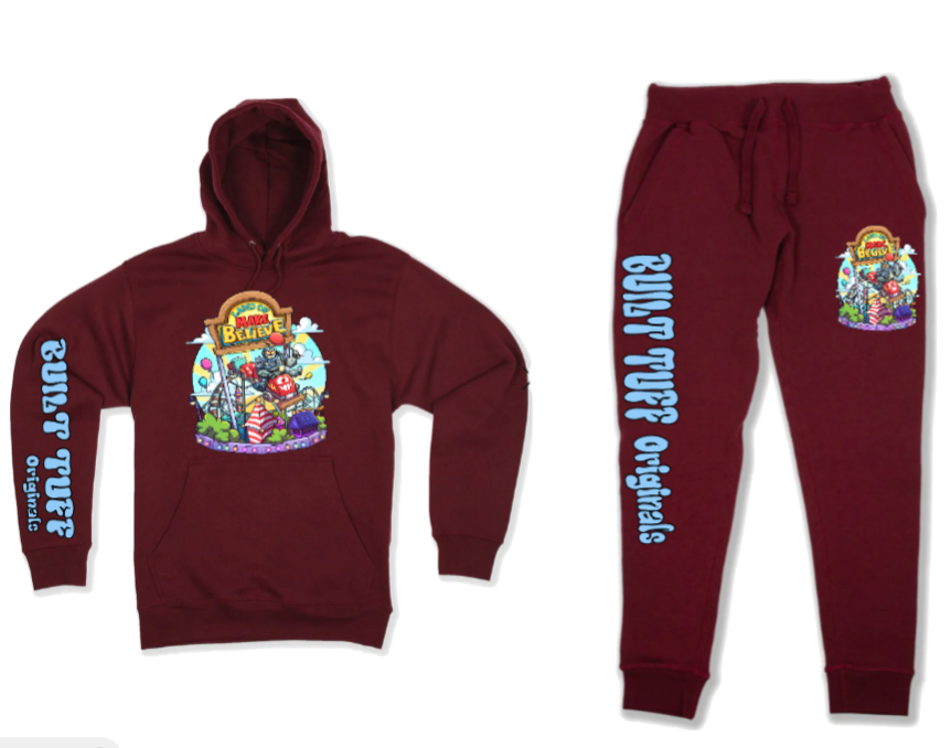 Burgundy LOMB Sweat Suit