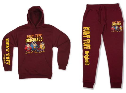 Burgundy Goonz Sweat suit