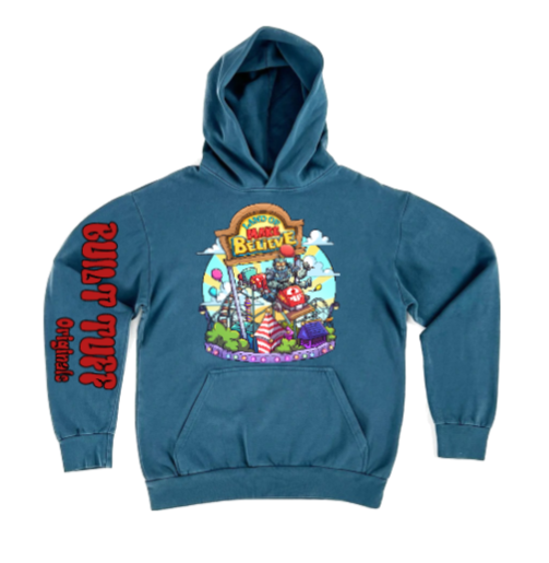 Pebble Blue Vintage Land Of Make Believe Hoodie