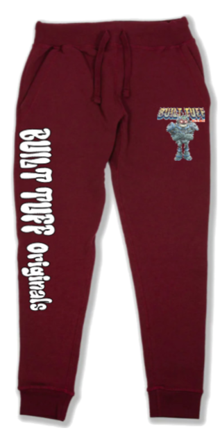 Burgundy Robot Joggers